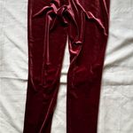 Forever 21 Velvet Wine Elastic Waist Leggings Sz L Photo 8