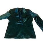 HOUSE OF HARLOW 1960 GREEN SATIN COCKTAIL BLAZER (M) Size M Photo 9