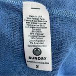 Side Ruched Sweatshirt Dress in Blue & Black Camo Sundry 2 | Size Medium Photo 8