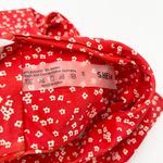 SheIn Womens Bikini Bottom Size Small Red Ditzy Floral Festival Beach Swim Retro Photo 3