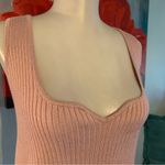 Avec Les Filles  Pink Moonbeam Ribbed Sweater Tank Top NWT Size XL X-Large Photo 1