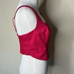 Abercrombie & Fitch Abercrombie Pink Corset Crop Top Photo 5