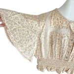 Jaase  flutter sleeve cropped top Photo 3