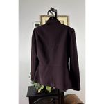 Tahari  Arthur S. Levine Maroon Blazer Jacket Long Sleeve Size: 8 Collared Photo 4