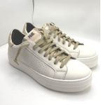 P448 gold and white classic platform Thea Wilder Sneaker size 41 / US 10.5 W Photo 3