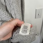 Babaton  Erickson Turtleneck Wool Cashmere Cable Knit Sweater Grey Womens Medium Photo 6