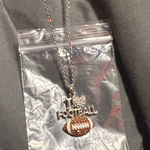 Silver 'I Love Football' Necklace Photo 0
