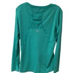 Marika Women’s Teal Long Sleeve Running, Group Fitness Workout Top MED Green Photo 6