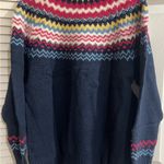 Style & Co . Navy Chevron Sweater NWOT Photo 2