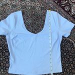 Lululemon  align short sleeve blue top Photo 4