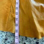 Transit Par Such Leather Jacket for Women Mustard Yellow Unlined Snap Tie Size 4 Photo 8