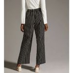 Faithfull the Brand Faithfull‎ the Brand Tahnie Pants Small NWT Black White Stripe Wide Leg Pull On Photo 2