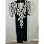 Vintage No Label 80's Sequin Formal Gown. With Slit. Size 0 Photo 10