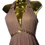 Reiss  brown silk halter dress size 10 Photo 1
