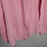 kim rogers  Pink Cable Knit Open Front Cardigan NWT Photo 2