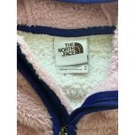 The North Face Campshire Hoodie Womens Medium Pink Green Colorblock Fleece Photo 2