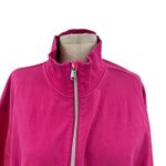 Athleta  Triumph Hybrid Half Zip Sweatshirt Top Cinched‎ Pink Size Large Photo 3