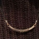 Silver Metal bar choker necklace Photo 0