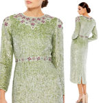 Mac Duggal 93568 Ethereal Jewel Neckline Evening Dress by Sage Size 6 Photo 2