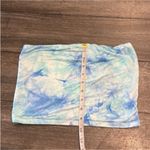 American Eagle  Blue Tie-Dye Bandeau Tube Top Size Medium Photo 4