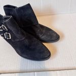 Vince Camuto Black Suede Leather Double Buckle Ankle Boots Womens 7.5 Western Photo 8