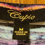 cupio Tunic Multicolor Mesh T Shirt Tunic Summer Blouse Size Medium Photo 2