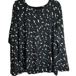 Workshop‎ Republic Clothing Black Gray White Polka Dot Knit Top 3x Photo 0