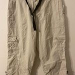 Alpine Design New NWT Alpine‎ Design Womens Belted Cargo Capri Khaki Pants Size Medium Photo 0