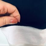 Loft Navy Blue Pullover Sweater with Faux White Shirt Sz M Petite Photo 7