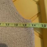 BOYAZI Crochet Knit Tank Top Women’s Beige Boho Handmade Style Sleeveless Sz XS Photo 4