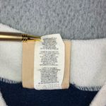 Vintage Christmas Cat Holiday Sweater Women Large Fleece Mock Neck Retro 80s 90s Blue Photo 8