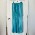 Zeus + Dione Silk Alcestes Palazzo Pants in Teal Blue Greece Size 36 (4 Photo 4