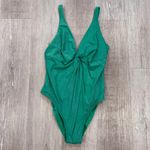YITTY  Green Shaping Swim Luxe Twist Plunge Swimsuit - New - Size XXL/1X Photo 3