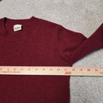 Baldwin Kansas City Sweater Womens Small Crew Neck Baby Wool Yak Cashmere Red Photo 6