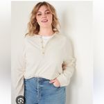 Gap  Vintage Soft Henley Sweatshirt Photo 7