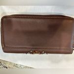 Montana West American Bling by Brown Leather & Studs zip wallet NWOT Photo 5