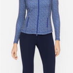 J. McLaughlin  Billie Jacket Blue Geometric Print Size S Photo 0