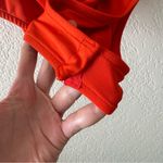 ZARA  Orange/Red Square Neck
Thong Bodysuit. Photo 3