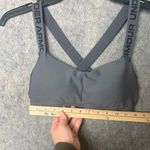 Under Armour Woman Size Medium Gray Sports Athletic Bra Photo 1