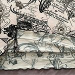 Armand Thiery Affinites French pink novelty newspaper boho blouse, size 2 art Photo 9