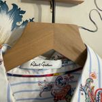 Robert Graham Shirt Dress Button Up Tie Paloma Belted Cotton Mini Shirt Dress 2 Photo 10