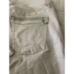 White House | Black Market  Skinny Leg Rhinestone Ankle Lace up Jeans Pants Photo 3
