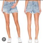 AGOLDE  Parker Vintage Cut Off Denim Shorts Swapmeet... Light Blue Photo 1