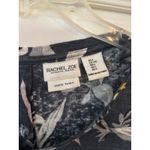 Rachel Zoe  Floral Linen Blend Cap Sleeve Button Back Top Womens Large Photo 2