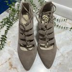 Seychelles New Anthropologie  Condition Ghilles Tan Suede Lace‎ Up Booties 9 Photo 1