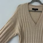 VERO MODA Doffy Long Sleeve V Neck Rib Sweater Dress Irish Cream Melange M Photo 4