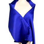 Alex Evenings Womens MOB Wedding Special Event Blue Shawl Wrap Photo 0
