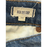Madewell Kick Out Crop Jeans Womens Size 24 Blue Distressed Mid Rise Denim Pants Photo 5