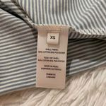 Rebecca Taylor  Ruched Striped Long Sleeve Tee in Blue White XS Photo 6