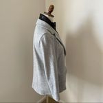 Drew EUC‎  Gray Blazer with detachable Leather Dixie, M Photo 7